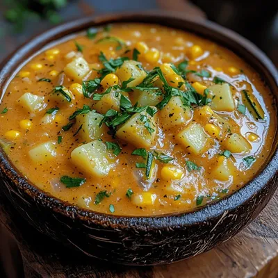Discover the Creamy Delight of Corn & Zucchini Bliss Chowder