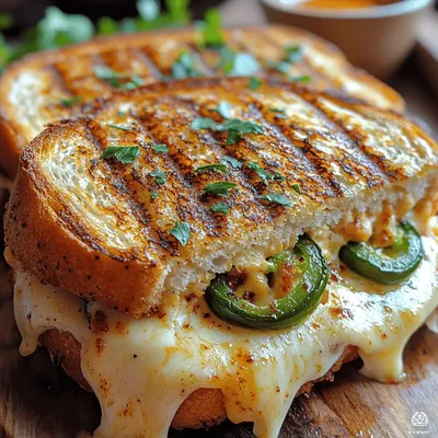 Spicy Cheesy Delight: Jalapeño Popper Grilled Cheese Sandwich