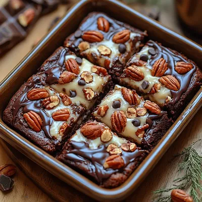 Decadent Chocolate Pecan Ooey Gooey Butter Cake