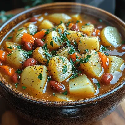 Cozy Potato & Bean Soup: A Hearty Comfort Food Recipe