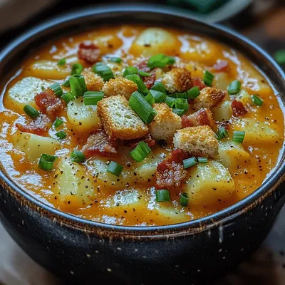Creamy Bacon Bliss Potato Soup: A Comforting Delight