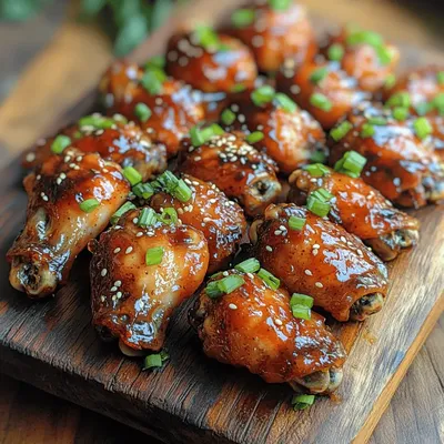 Sticky Garlic Honey Soy Wings Recipe