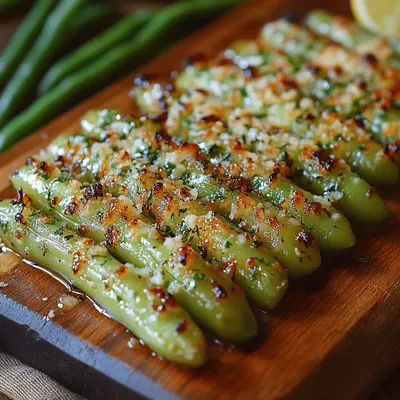 Garlic Roasted Green Beans Recipe