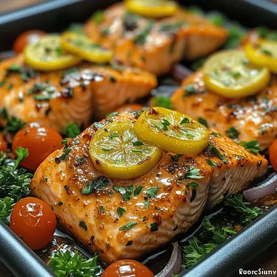 Sheet Pan Garlic Butter Salmon with Veggies: A Culinary Delight