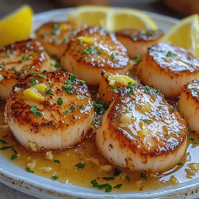 Lemon Garlic Butter Scallop Bliss: A Culinary Delight