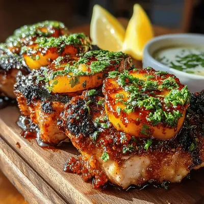 Juicy Grilled Peach BBQ Chicken Recipe