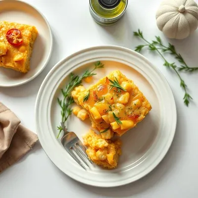 Turkey Cheddar Cornbread Casserole