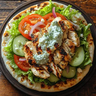 Authentic Greek Chicken Gyros with Delightful Tzatziki