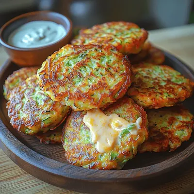 Cheesy Zucchini Bacon Fritters Recipe