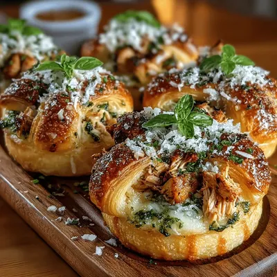 Mini Chicken Pesto Crescent Melts