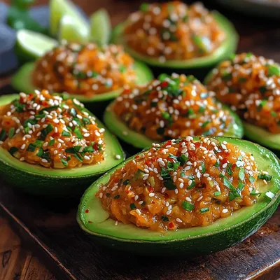 Spicy Tuna Stuffed Avocados Recipe