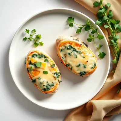 Creamy Spinach and Cheddar Stuffed Chicken Breasts