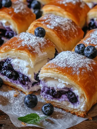 Indulge in Deliciousness: 5 Ingredient Blueberry Cheesecake Rolls Recipe