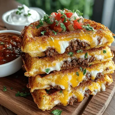 Mini Taco Waffle Sandwiches: A Flavorful Twist on a Classic