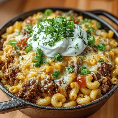 One-Pot Creamy Taco Macaroni