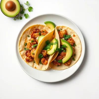 Crispy Sheet Pan Chicken Tacos with Avocado