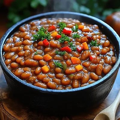 Smoky Maple Veggie Baked Beans: A Wholesome and Flavorful Recipe
