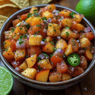 Summer Bliss Tomato Peach Salsa Recipe