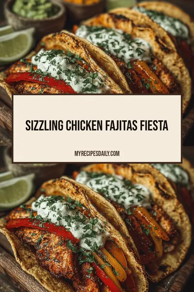 Sizzling Chicken Fajitas Fiesta