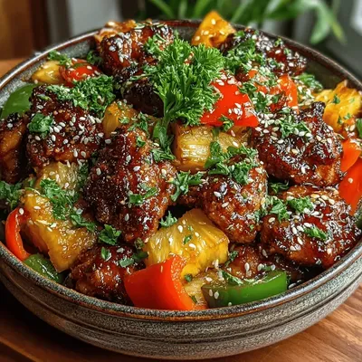 Tropical Teriyaki Chicken & Pineapple Stir Fry