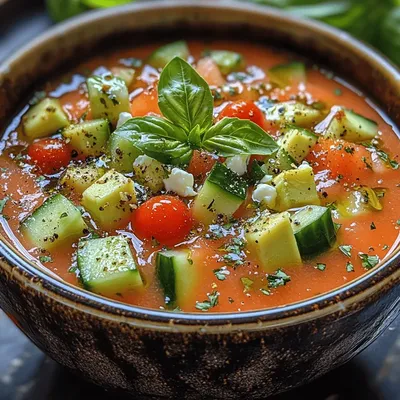 Refreshing Summer Chilled Watermelon Gazpacho