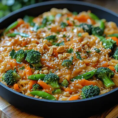Peanut Noodle Veggie Stir Fry Recipe: A Quick and Delicious Meal