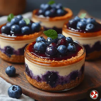 Indulge in Blueberry Bliss: A Creamy Cheesecake Jar Recipe