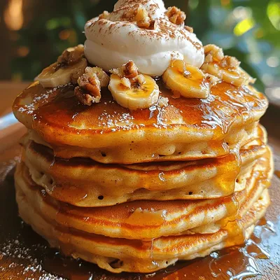 Caramelized Banana Foster Pancakes Recipe