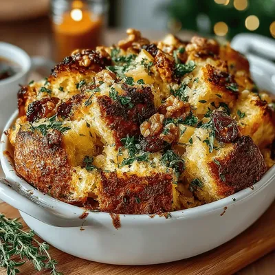 Savory Roasted Apple Sage Stuffing