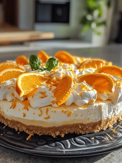 No-Bake Orange Creamsicle Cheesecake: A Delightful Summer Treat