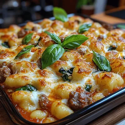Cheesy Baked Gnocchi with Savory Sausage: A Comforting Delight