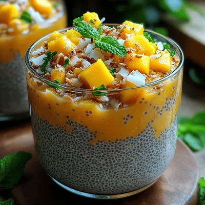 Mango Coconut Chia Pudding: A Refreshing Healthy Dessert