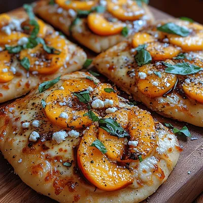 Peach Mozzarella Flatbread: A Summer Delight