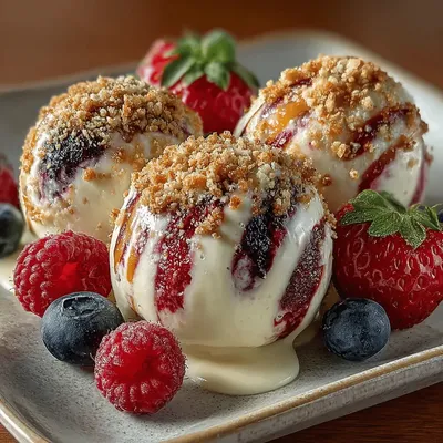 Frozen Berry Yogurt Swirl Clusters