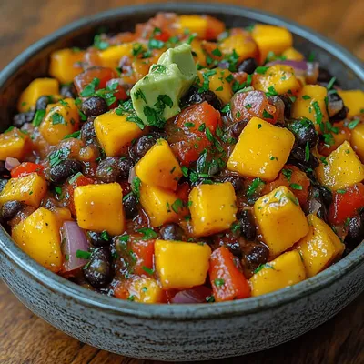 Tropical Fiesta Mango Black Bean Salsa: A Fresh and Vibrant Delight