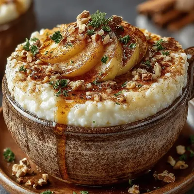 Spiced Apple Rice Pudding Delight: A Comforting Dessert Recipe