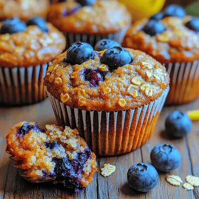 Blueberry Bliss Oat Muffins: A Wholesome Delight