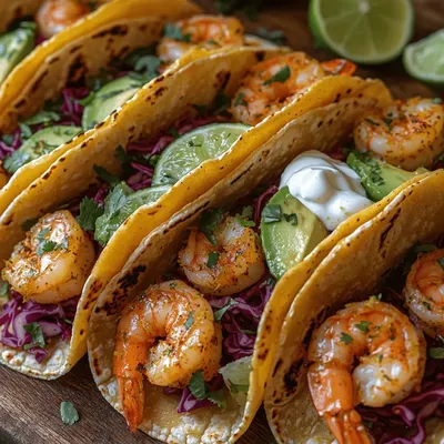 Zesty Lime Shrimp Street Tacos Recipe