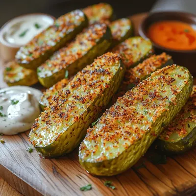 Crunchy Air-Fryer Pickle Spears Recipe