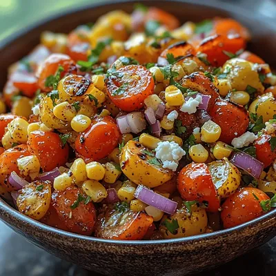 Roasted Red Pepper and Corn Salad: A Flavorful Seasonal Delight