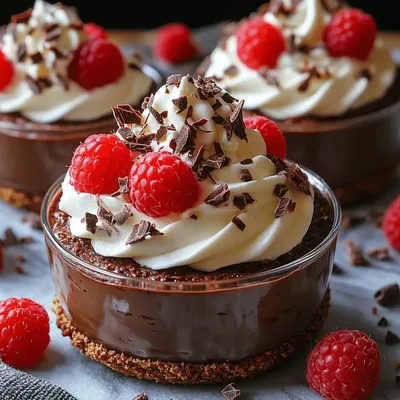Marry Me No Bake Raspberry Chocolate Mousse Cups: A Romantic Delight