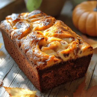 Cheesecake-Stuffed Pumpkin Bread: A Fall Favorite