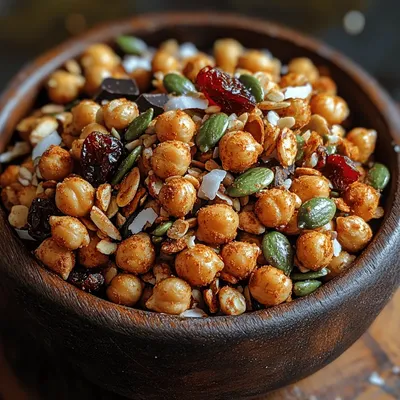 Crunchy Roasted Chickpea Trail Mix Recipe