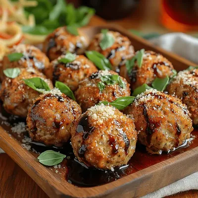 Baked Balsamic Vinaigrette Meatballs: A Flavorful Delight