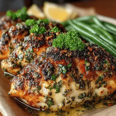Savory Garlic Herb Chicken & Crisp Green Beans
