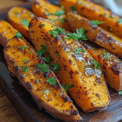 Crispy Honey-Spiced Baked Sweet Potato Wedges