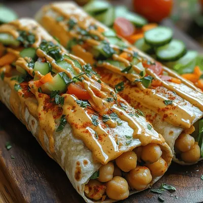 Smoky Harissa Chickpea Wraps: A Flavorful Journey
