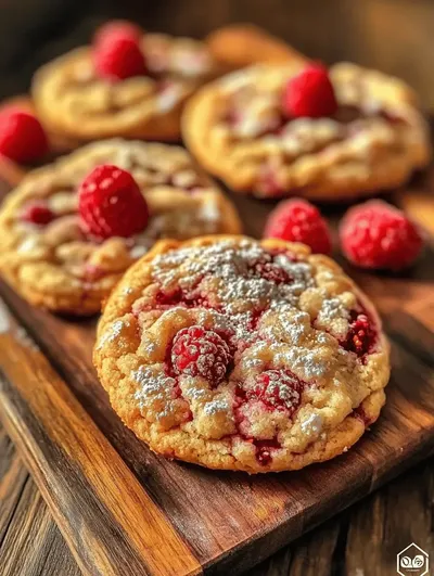 Sweet & Tangy Raspberry Sugar Cookies