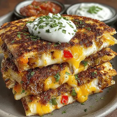 Spicy Sunrise Green Chili Quesadilla Recipe