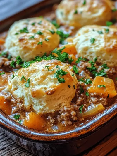 Cheddar Bay Ground Beef Cobbler: A Comforting and Flavorful Delight